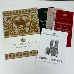 Buckingham Palace Official Souvenir Guide & Westminster Abbey Pamphlets 2011
